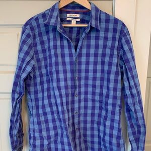 Goodthreads button down blue plaid large